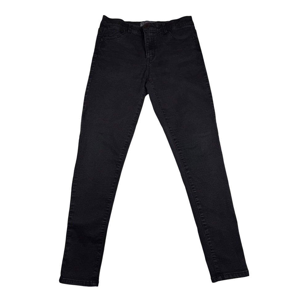 Wit & Wisdom Black Denim Jeggings Womens Size 4 Skinny Jeans Comfort Waist